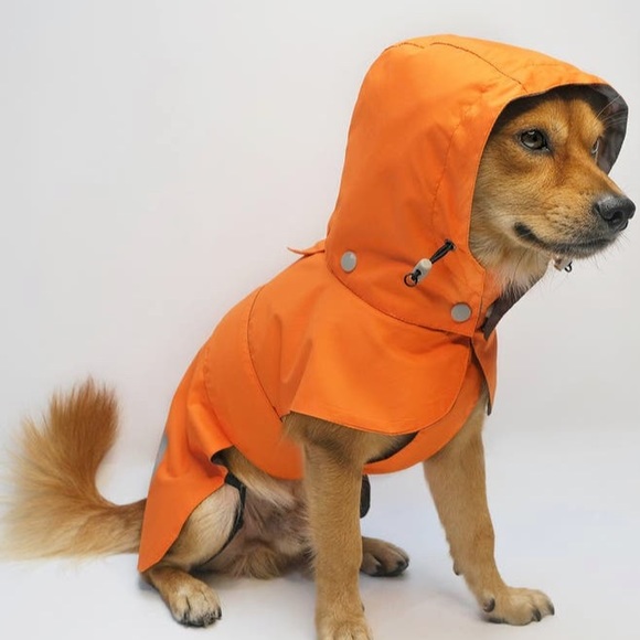 Other - SALE! NWT Sz S Orange Dog Waterproof Raincoat Coat